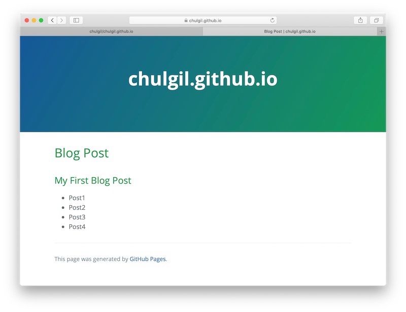 블로그 만들기 GitHub기본 1편 - 사용자 페이지